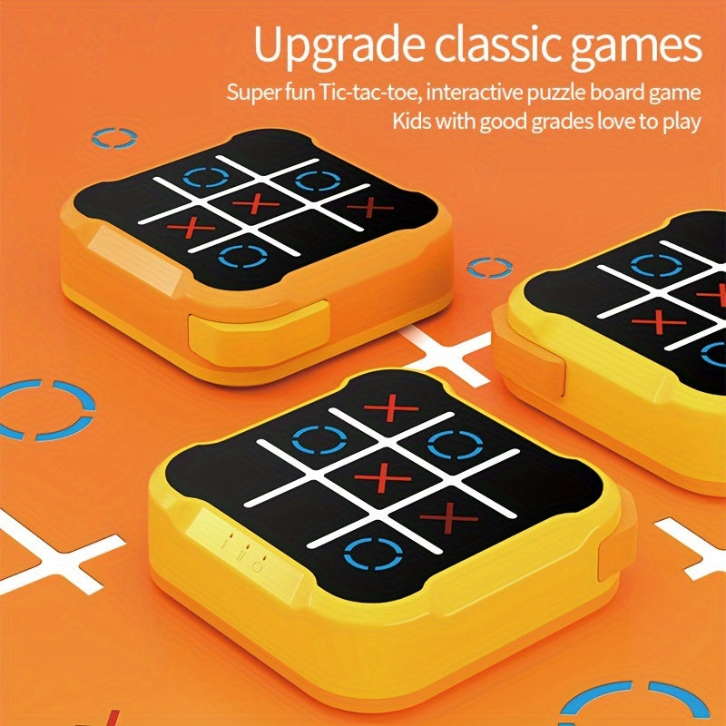 Portable Chess Game - Intermediate Skill Level, Orange/Yellow ABS Puzzle for Youngsters