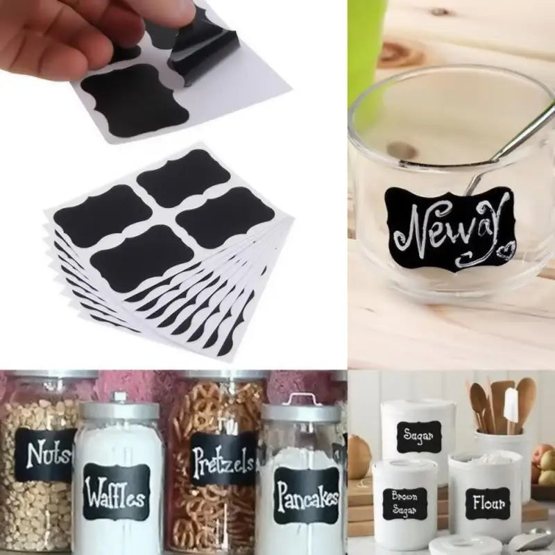 Blackboard Sticker Labels – Perfect for Kitchen Organization & Home Décor