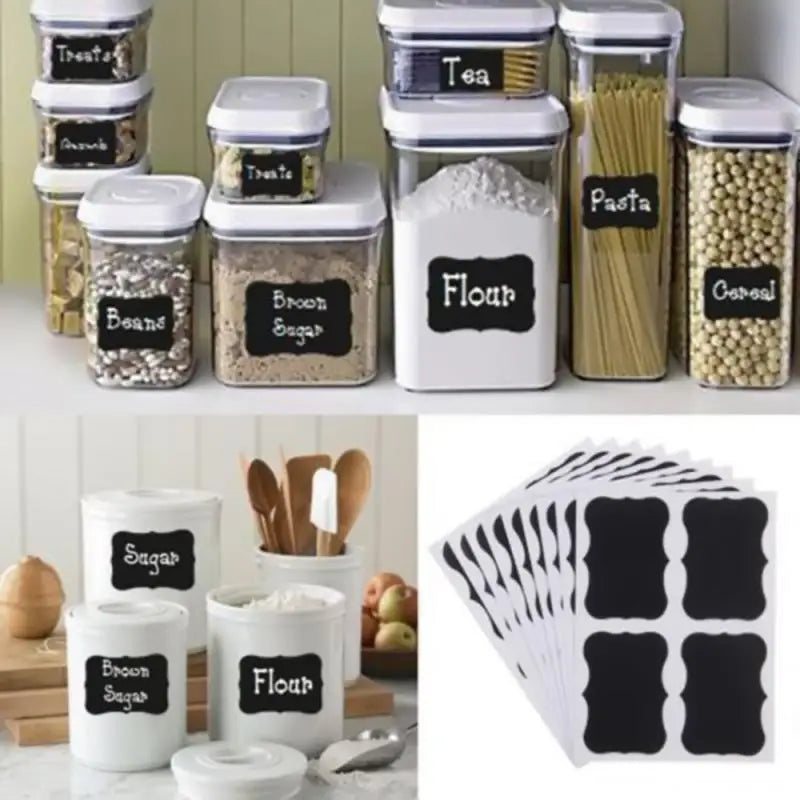 Blackboard Sticker Labels – Perfect for Kitchen Organization & Home Décor