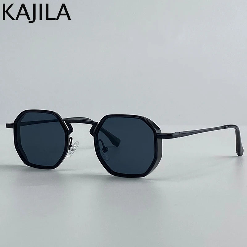 Small Frame Hexagon Steampunk Sunglasses – 2025 Luxury Vintage Eyewear