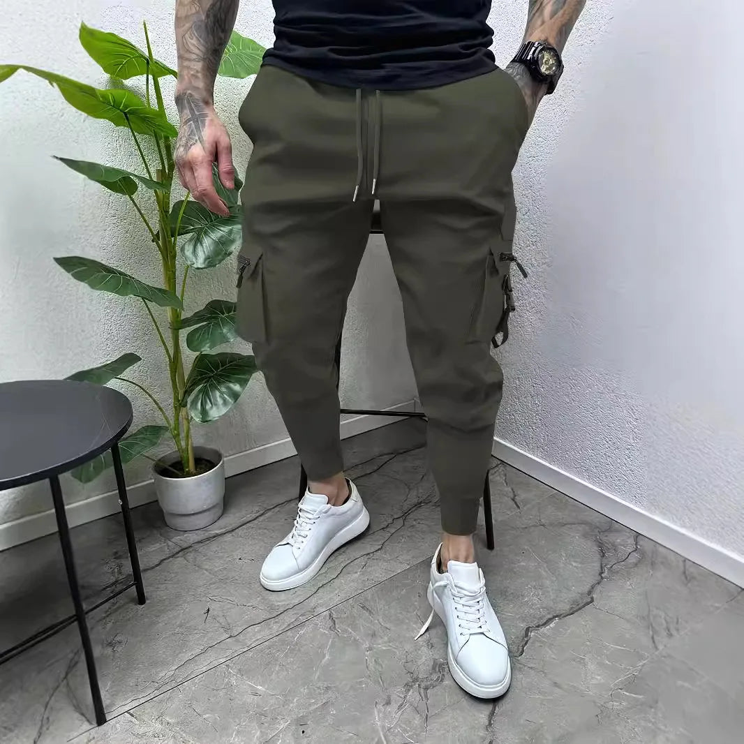 Men’s Zipper Pocket Cargo Pants – Stylish & Functional Streetwear