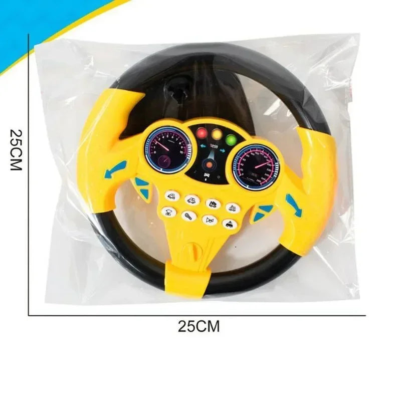 Children’s Glowing Simulation Toy Steering Wheel - Educational Toy for Kids