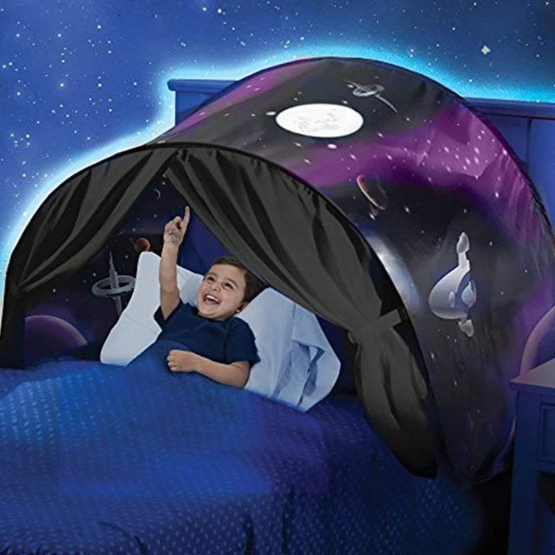 Kids' Dream Bed Tent – Cozy, Foldable &amp; Fun Sleeping Space!