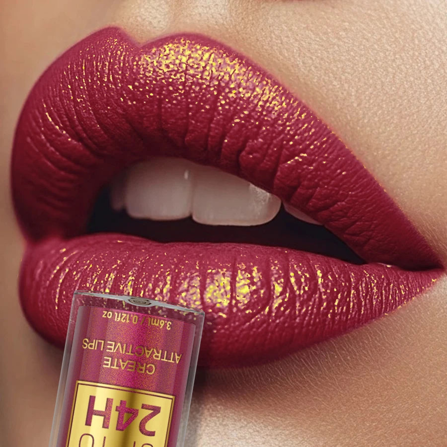 14 Colors Glitter Metallic Lip Gloss – Long-Lasting Waterproof Liquid Lipstick & Lip Tint
