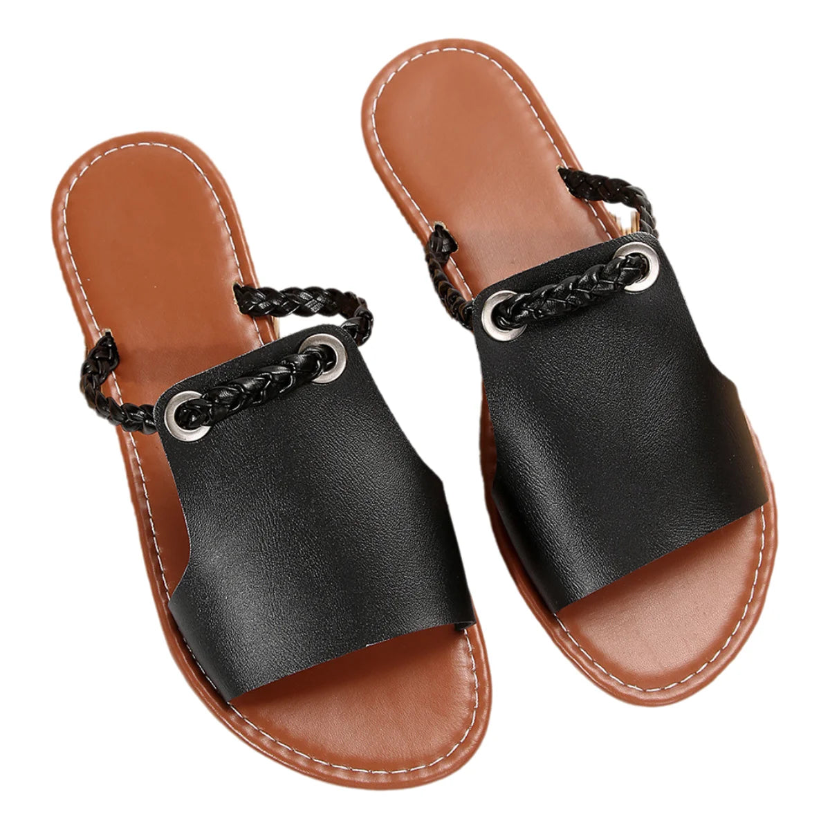 Women’s Summer Slip-On Sandals – Non-Slip Outdoor Beach Shoes