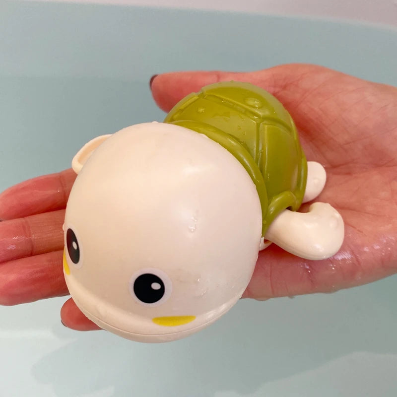 New Summer Bathroom - Baby Bath Shower Toy with Swimming Clock and Cute Floating Duck for Kids