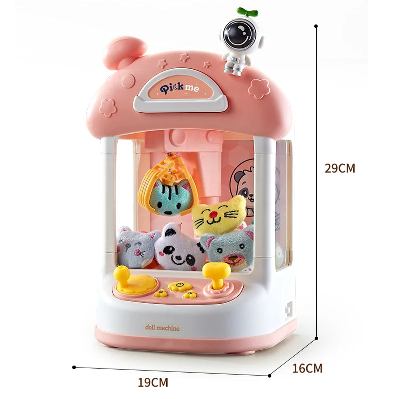 Mini Claw Machine Toy – Coin Operated Doll Catcher for Kids!