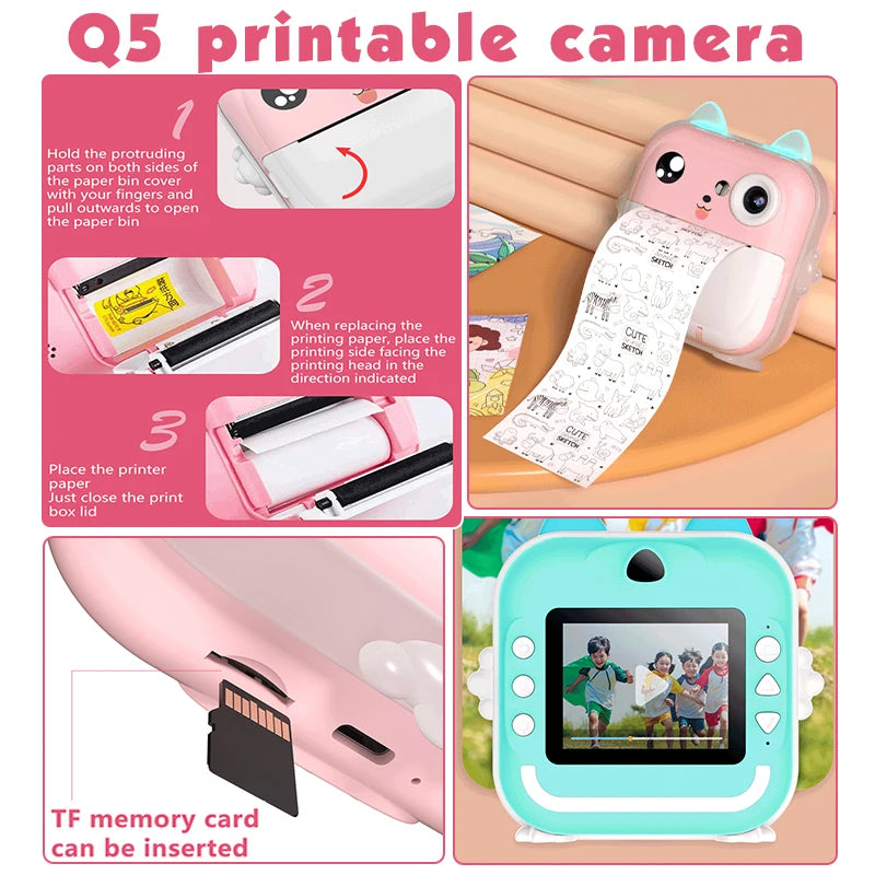 Kids 1080P HD Digital Camera – Instant Print Photo &amp; Video Camera for Children!