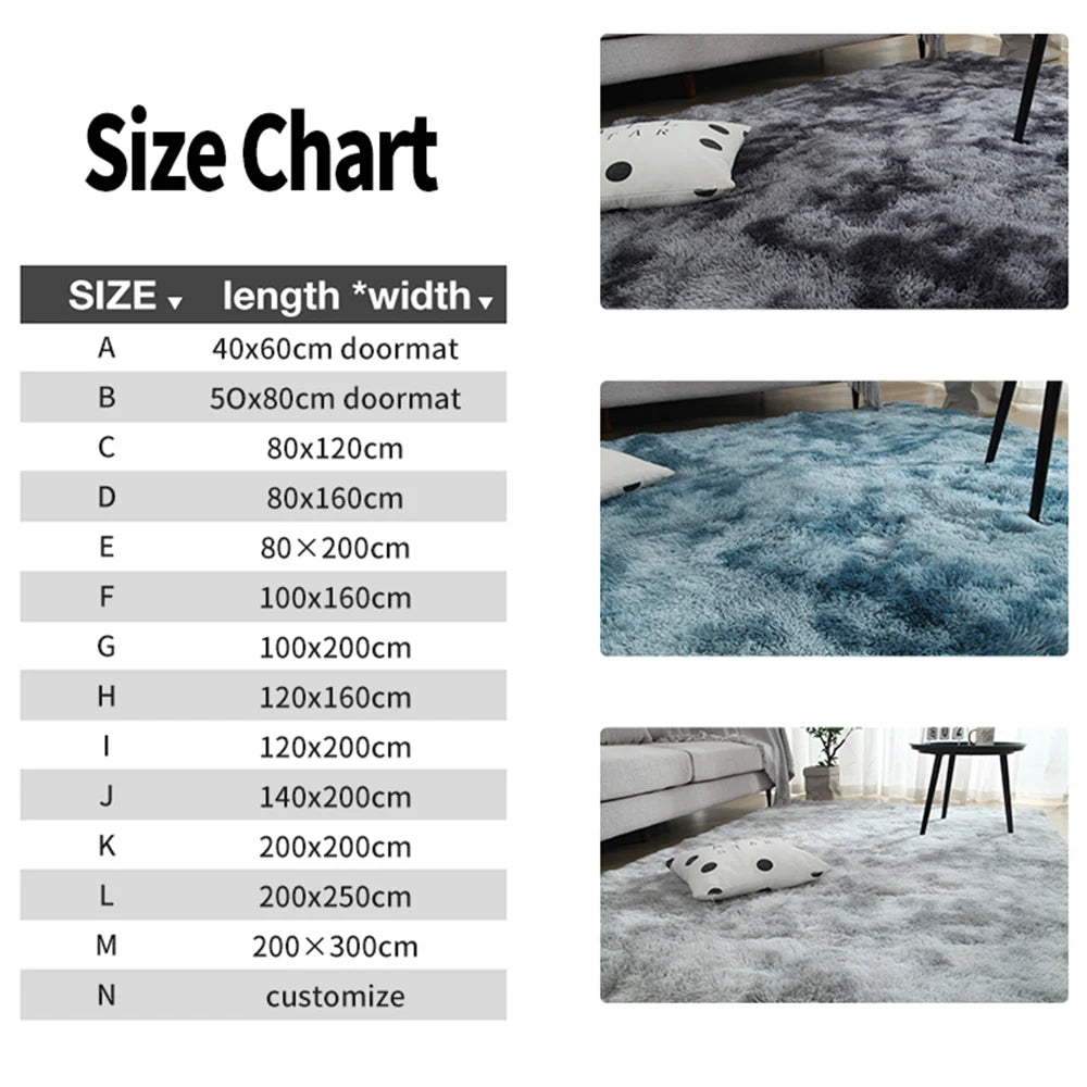 Plush Gray Carpet – Soft &amp; Fluffy Rug for Living Room & Bedroom