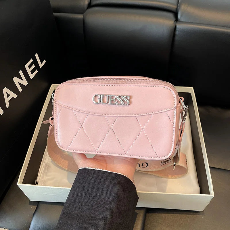 2025 Trendy Rhinestone Shoulder Bag – Small Square Crossbody with Diamond Chain
