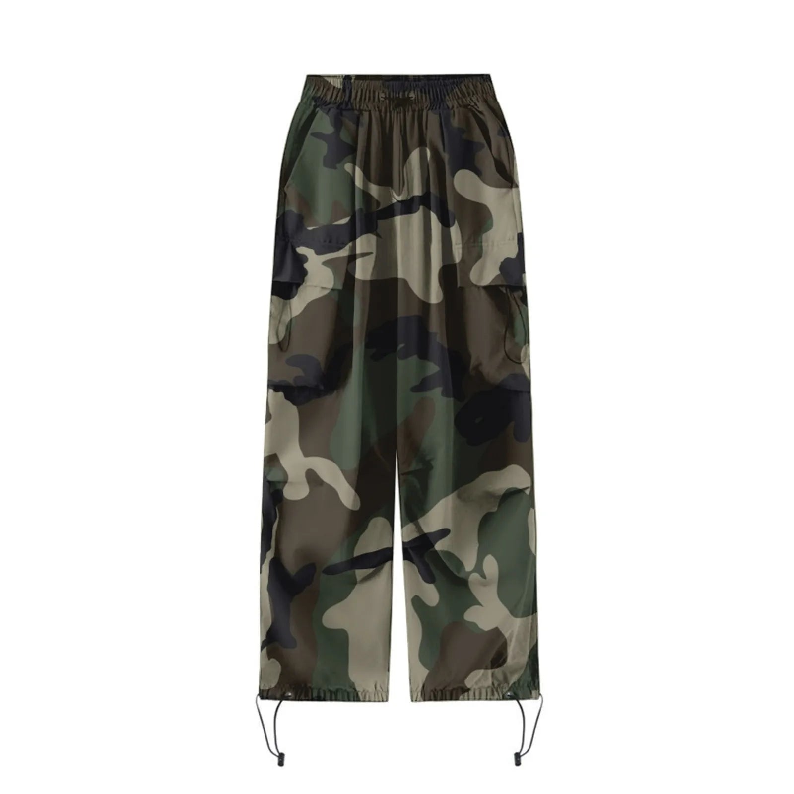 Women's Baggy Cargo Pants – Camo Print Streetwear for Work or Casual Style