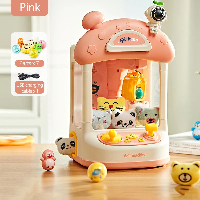 Mini Claw Machine Toy – Coin Operated Doll Catcher for Kids!