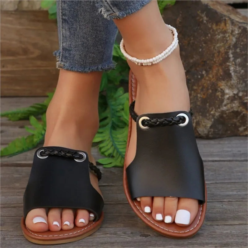 Women’s Summer Slip-On Sandals – Non-Slip Outdoor Beach Shoes