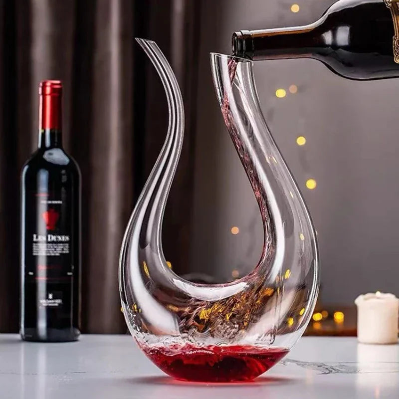 1500ML Handmade Crystal Wine Decanter – Elegant Aerator for Perfect Flavor