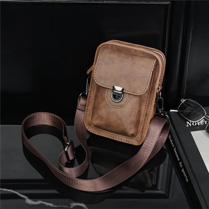 Vintage Mini Men’s Crossbody Bag – Stylish & Practical for Everyday Use