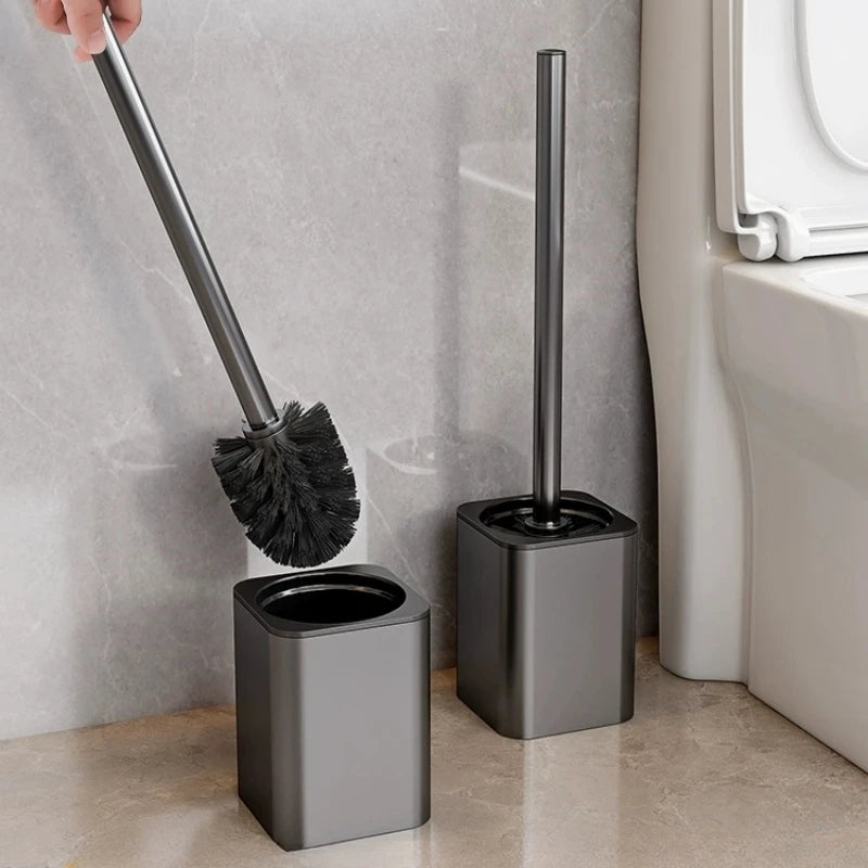 Luxury Wall-Mounted Metal Toilet Brush – Elegant & Efficient Cleaning Tool