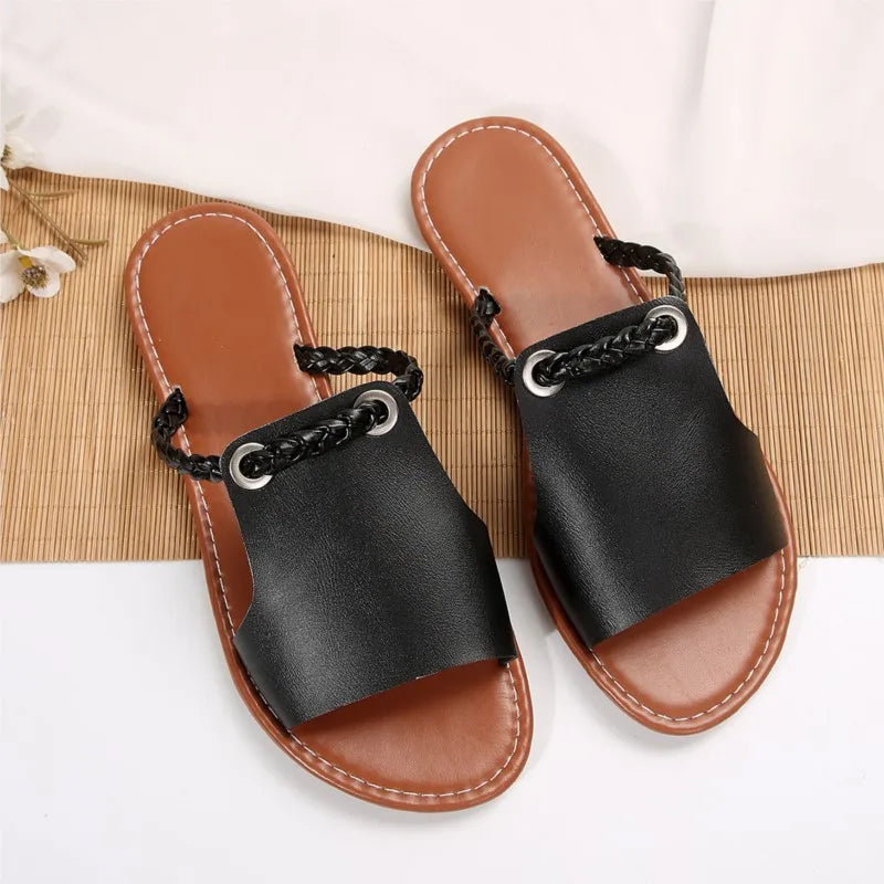 Women’s Summer Slip-On Sandals – Non-Slip Outdoor Beach Shoes