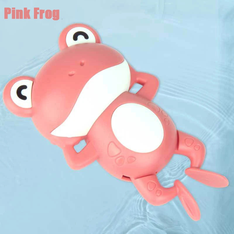 New Summer Bathroom - Baby Bath Shower Toy with Swimming Clock and Cute Floating Duck for Kids