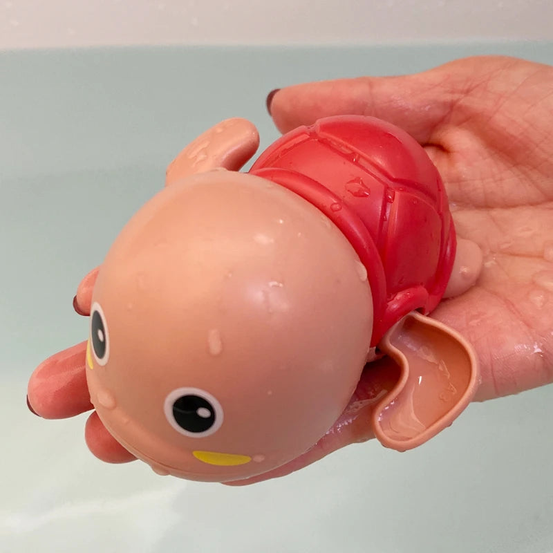 New Summer Bathroom - Baby Bath Shower Toy with Swimming Clock and Cute Floating Duck for Kids