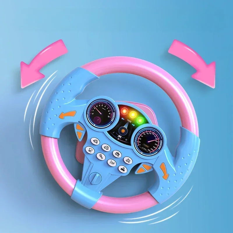 Children’s Glowing Simulation Toy Steering Wheel - Educational Toy for Kids