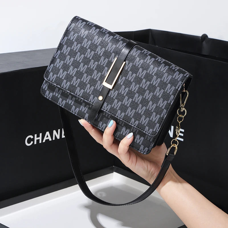 Luxury PU Shoulder Bag Set – Women's Elegant Small Square Crossbody Purse