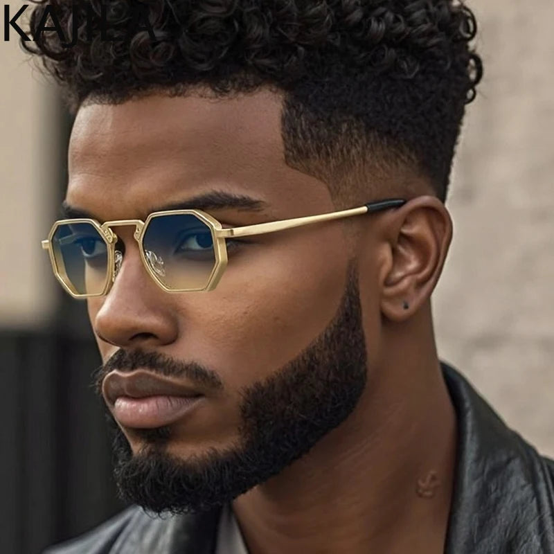 Small Frame Hexagon Steampunk Sunglasses – 2025 Luxury Vintage Eyewear