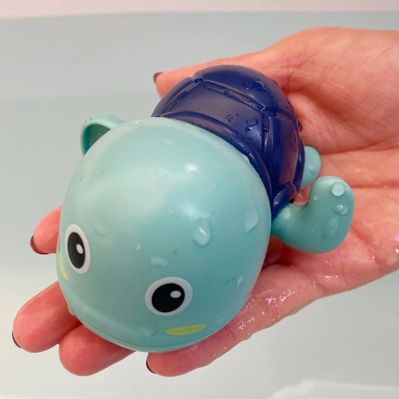 New Summer Bathroom - Baby Bath Shower Toy with Swimming Clock and Cute Floating Duck for Kids