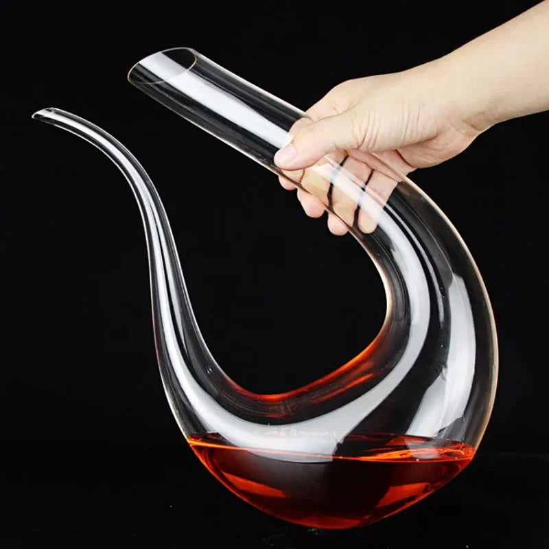 1500ML Handmade Crystal Wine Decanter – Elegant Aerator for Perfect Flavor