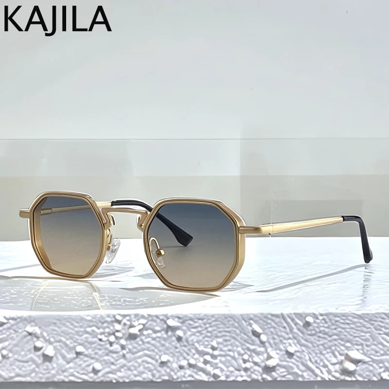 Small Frame Hexagon Steampunk Sunglasses – 2025 Luxury Vintage Eyewear