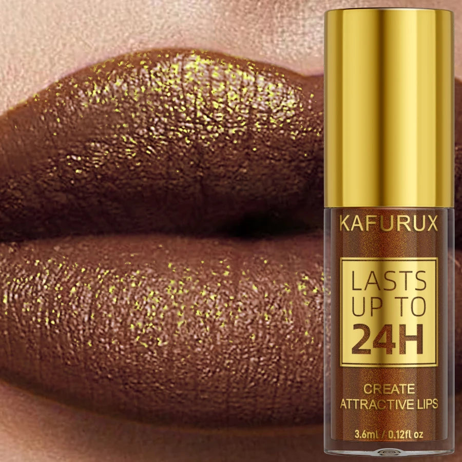 14 Colors Glitter Metallic Lip Gloss – Long-Lasting Waterproof Liquid Lipstick & Lip Tint