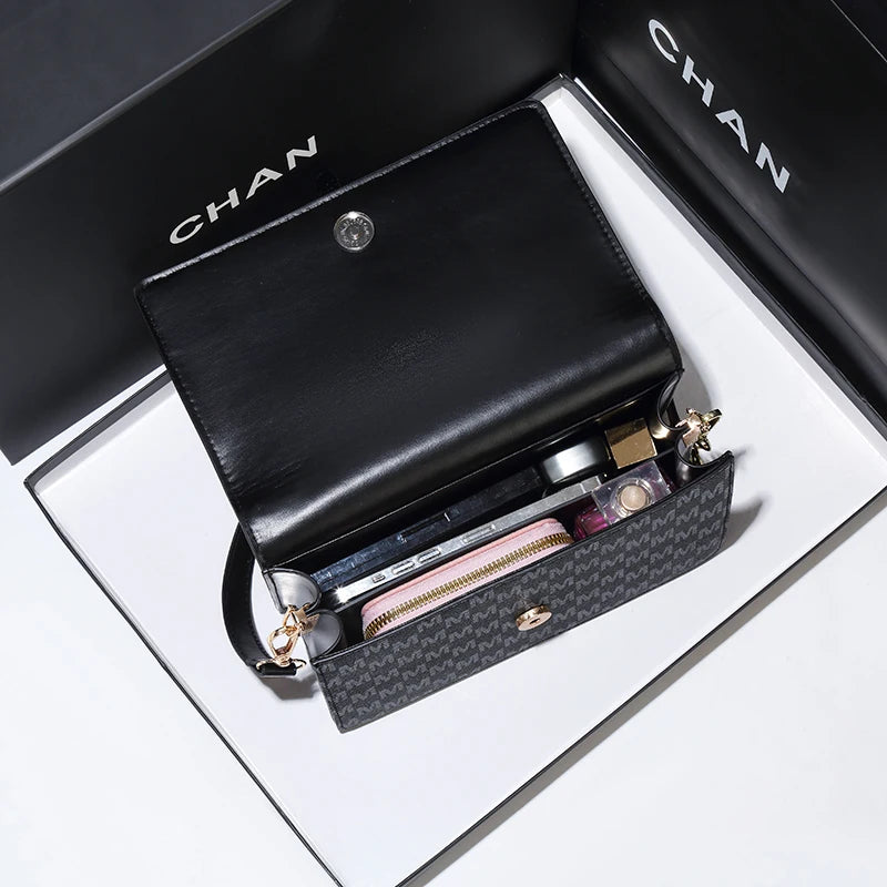 Luxury PU Shoulder Bag Set – Women's Elegant Small Square Crossbody Purse