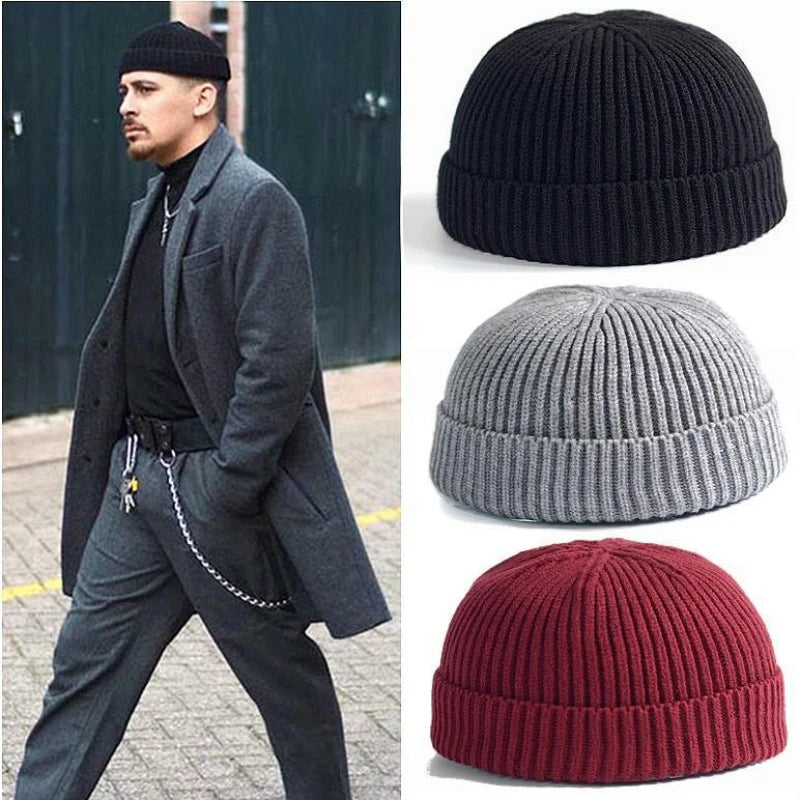 Knitted Wool Beanie – Stylish & Warm Winter Hat for Men & Women