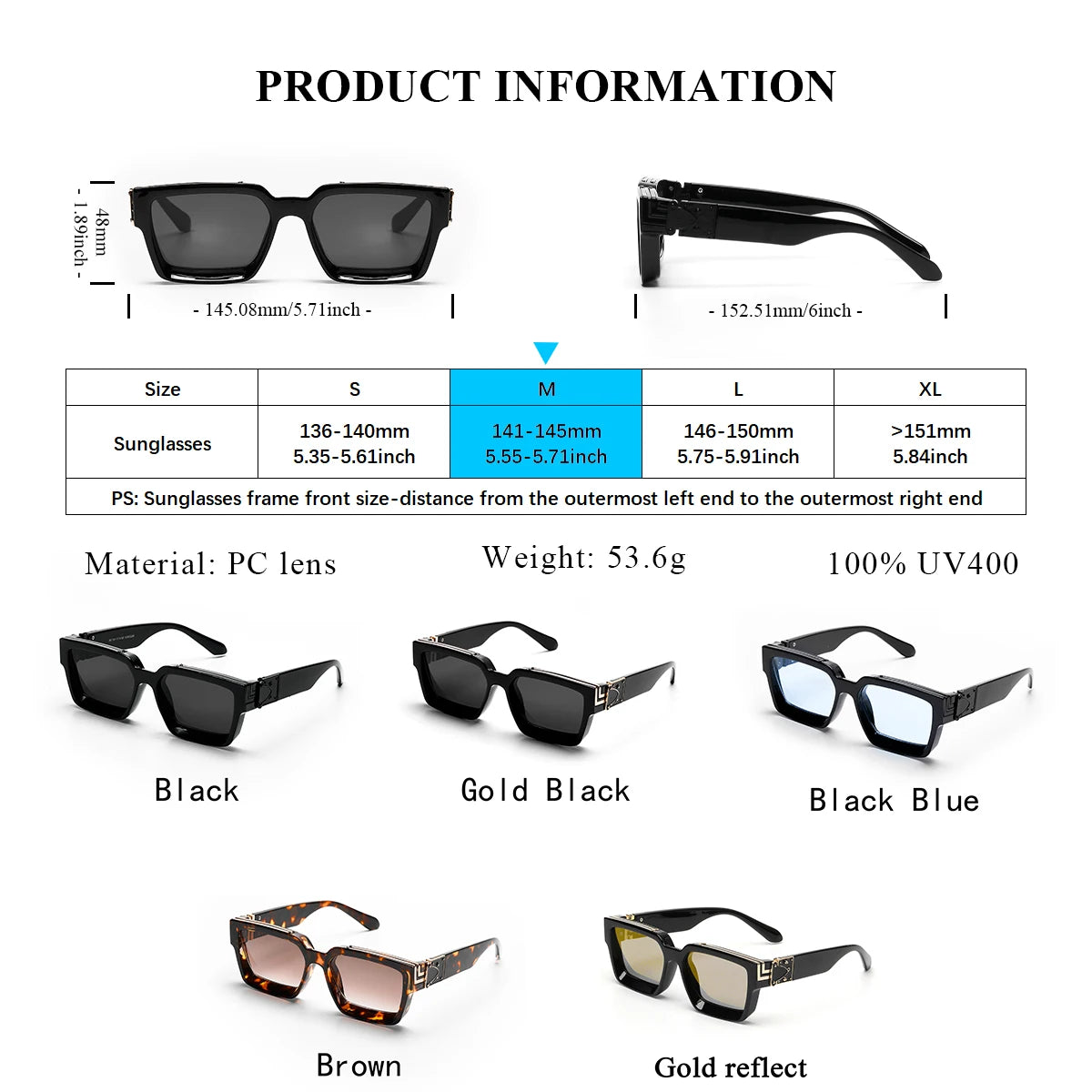 Ruiao Retro Black Millionaire Shades – Luxury 2024 Designer Sunglasses