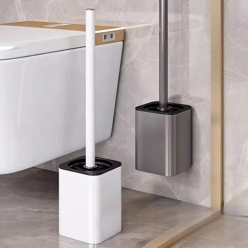 Luxury Wall-Mounted Metal Toilet Brush – Elegant & Efficient Cleaning Tool