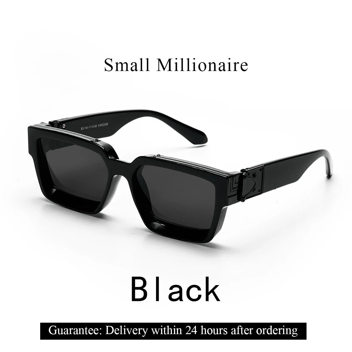 Ruiao Retro Black Millionaire Shades – Luxury 2024 Designer Sunglasses