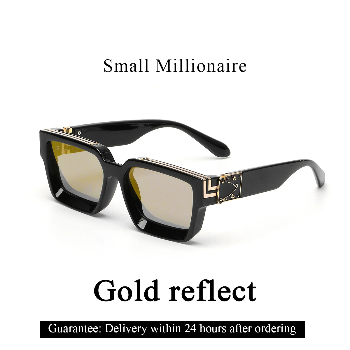 Ruiao Retro Black Millionaire Shades – Luxury 2024 Designer Sunglasses