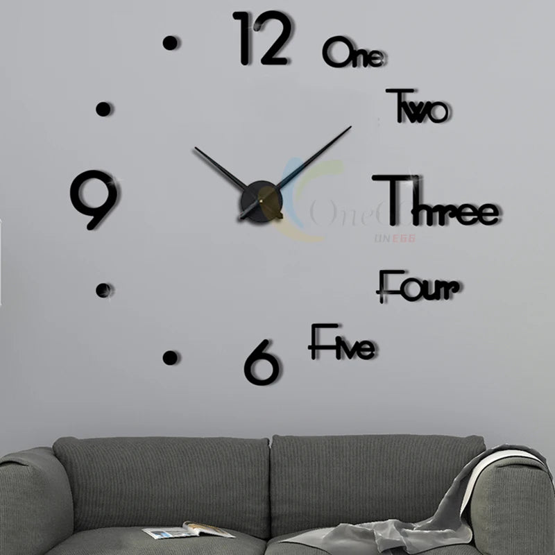 Modern 3D DIY Wall Clock – Stylish & Elegant Home Décor