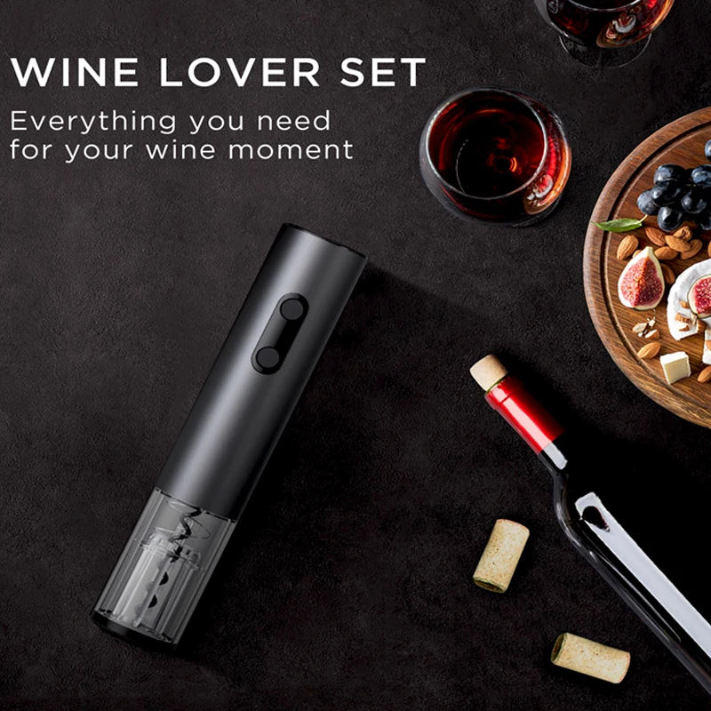 Electric Wine Opener Gift Set – Effortless & Stylish Wine Opening