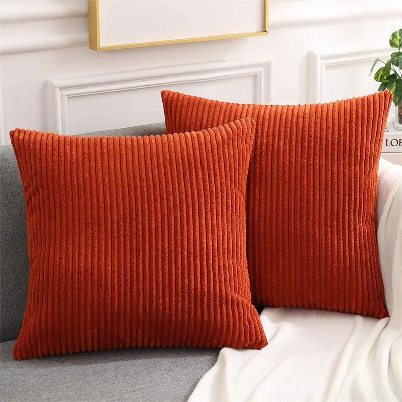 Olanly Corduroy Cushion Cover – Soft & Luxurious Home Décor