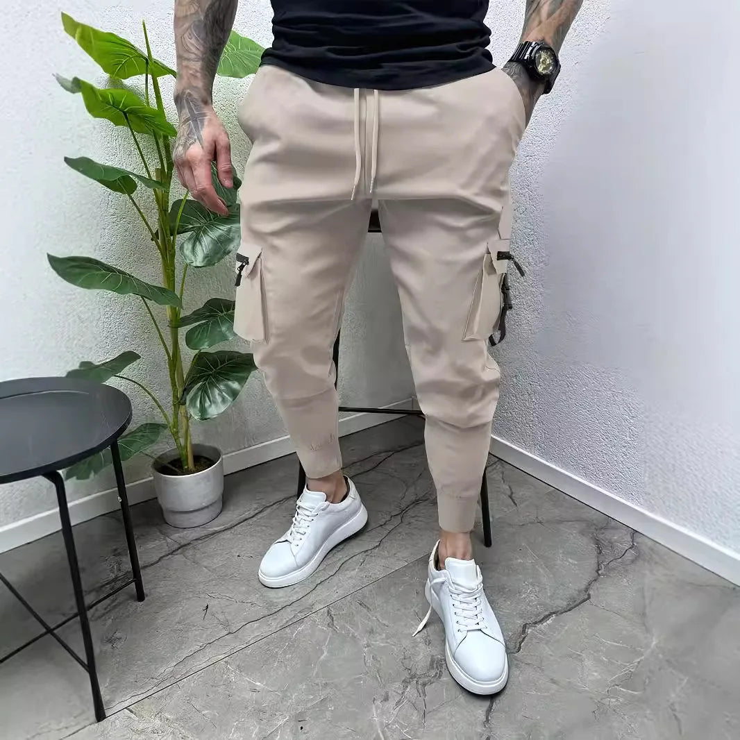 Men’s Zipper Pocket Cargo Pants – Stylish & Functional Streetwear