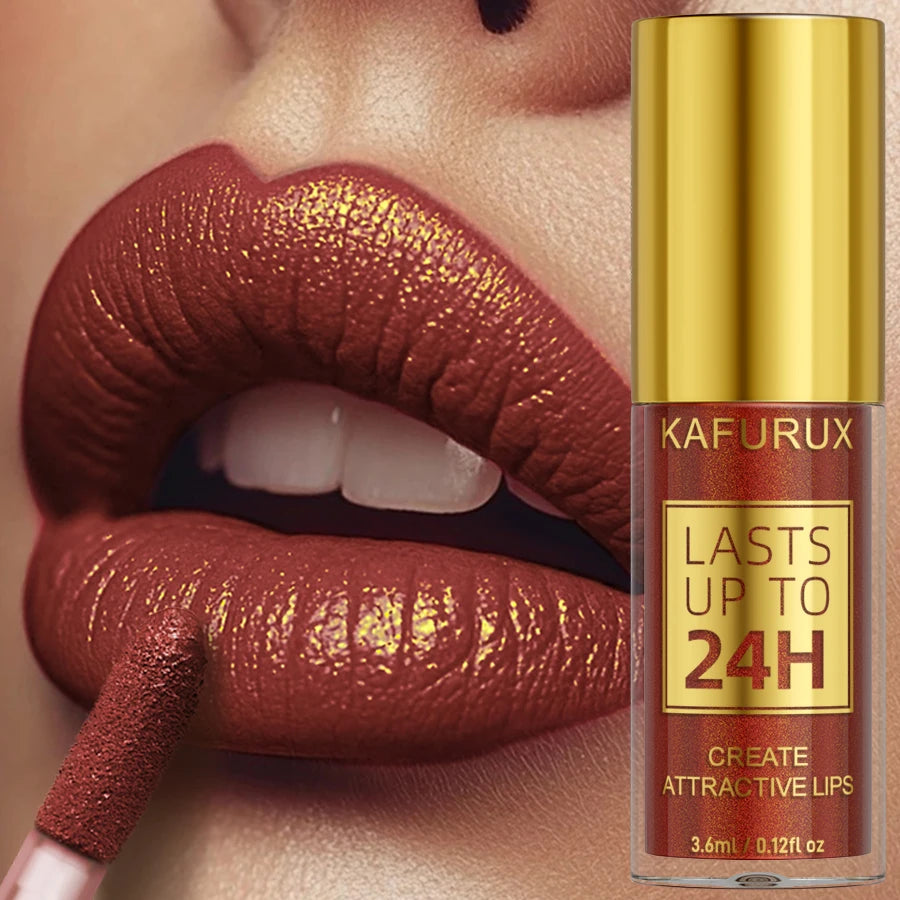 14 Colors Glitter Metallic Lip Gloss – Long-Lasting Waterproof Liquid Lipstick & Lip Tint