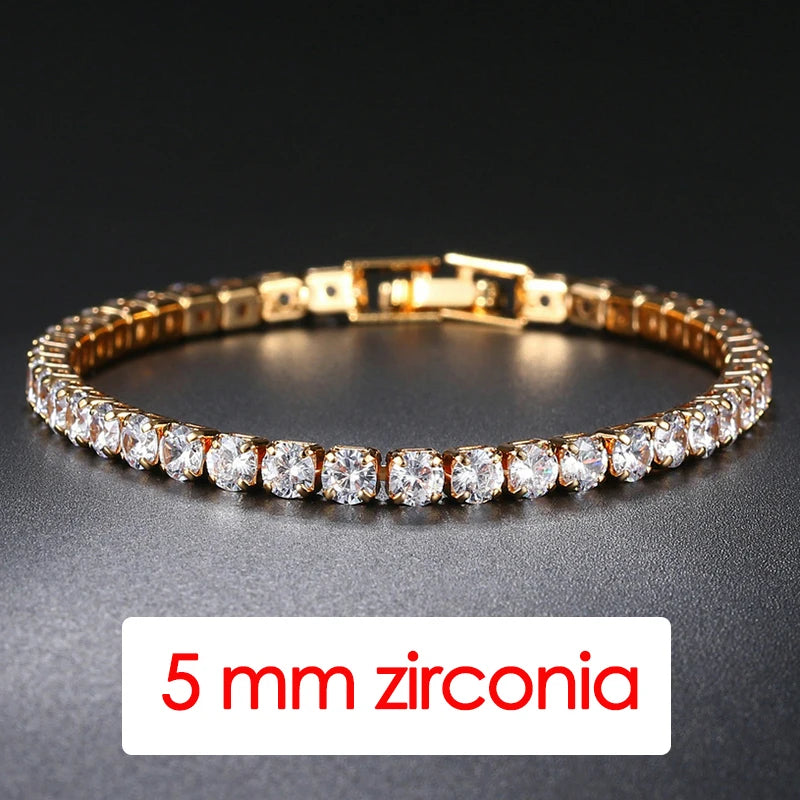 Hip-Hop Iced Out Tennis Bracelet – Stylish Streetwear Jewelry