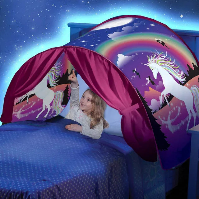 Kids' Dream Bed Tent – Cozy, Foldable &amp; Fun Sleeping Space!