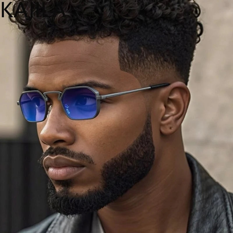 Small Frame Hexagon Steampunk Sunglasses – 2025 Luxury Vintage Eyewear