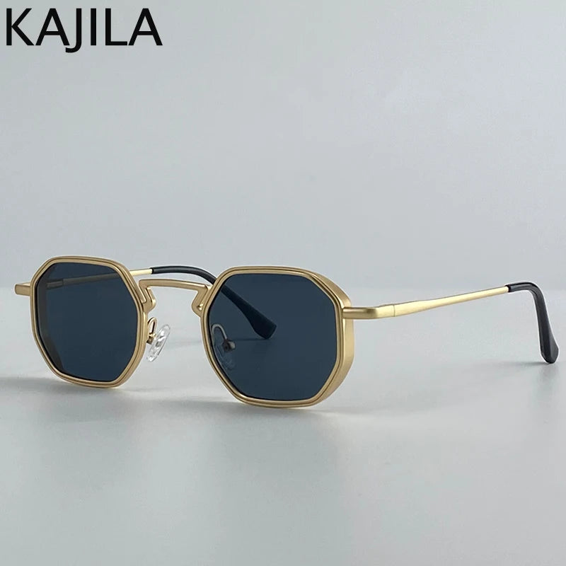 Small Frame Hexagon Steampunk Sunglasses – 2025 Luxury Vintage Eyewear