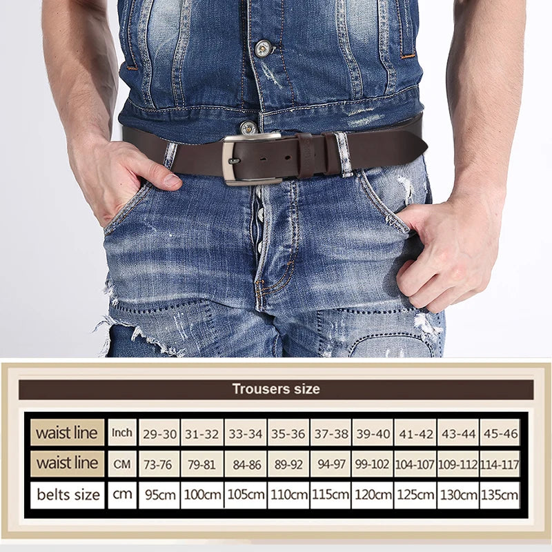 Men’s High-Quality Genuine Leather Belt – Luxury & Durability Combined