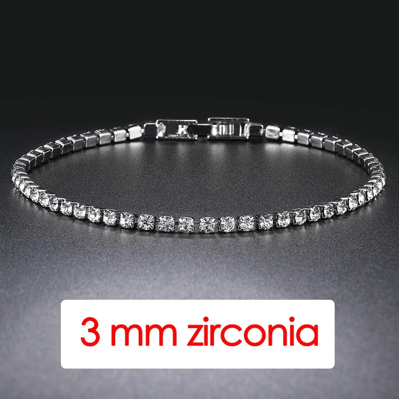 Hip-Hop Iced Out Tennis Bracelet – Stylish Streetwear Jewelry