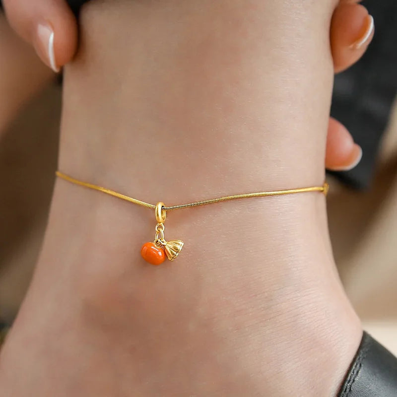 925 Sterling Silver Anklet for Women 💎 – Elegant Geometric Chain with Clear CZ Crystals