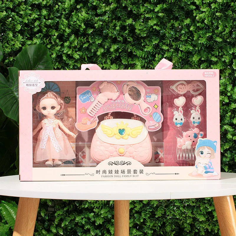 BJD Doll with Accessories – Movable Joints &amp; Full Set for Girls!