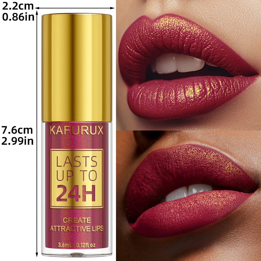 14 Colors Glitter Metallic Lip Gloss – Long-Lasting Waterproof Liquid Lipstick & Lip Tint